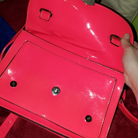 Bright coral purse crossbody new - Picture 3 of 3